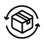 caja de devolucion icono
